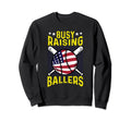 Busy Raising Ballers Proud Parents Sweatshirt - Graphic Print Men Women - T-Shirt, Sweatshirt, Hoodie
