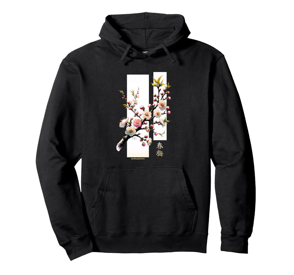 Japanese Ume Flower Plum Blossom Hoodie - Novelty Apparel for Adults - T-Shirt, Sweatshirt, Hoodie