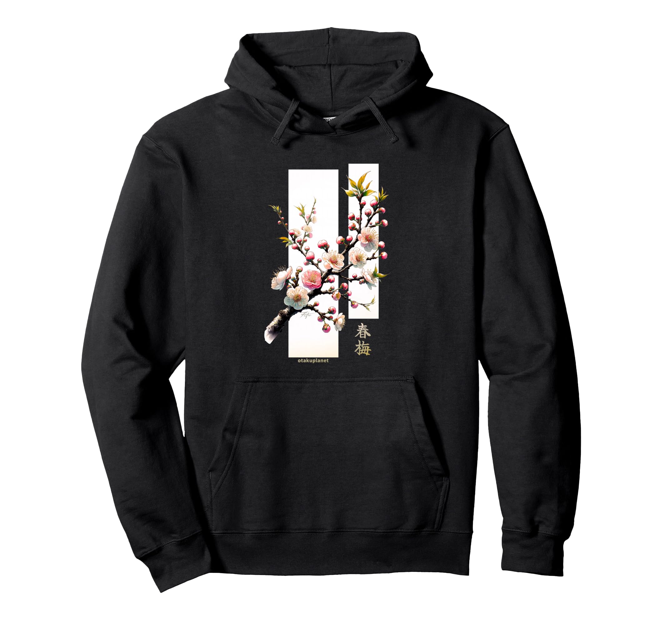 Japanese Ume Flower Plum Blossom Hoodie - Novelty Apparel for Adults - T-Shirt, Sweatshirt, Hoodie