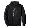 Video Film Camera Neck Strap Funny Hoodie - Casual Everyday Wear Unisex - T-Shirt, Sweatshirt, Hoodie