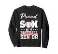 Proud Son Baseball Senior 2026 Sweatshirt - Casual Everyday Wear Men Women - T-Shirt, Sweatshirt, Hoodie