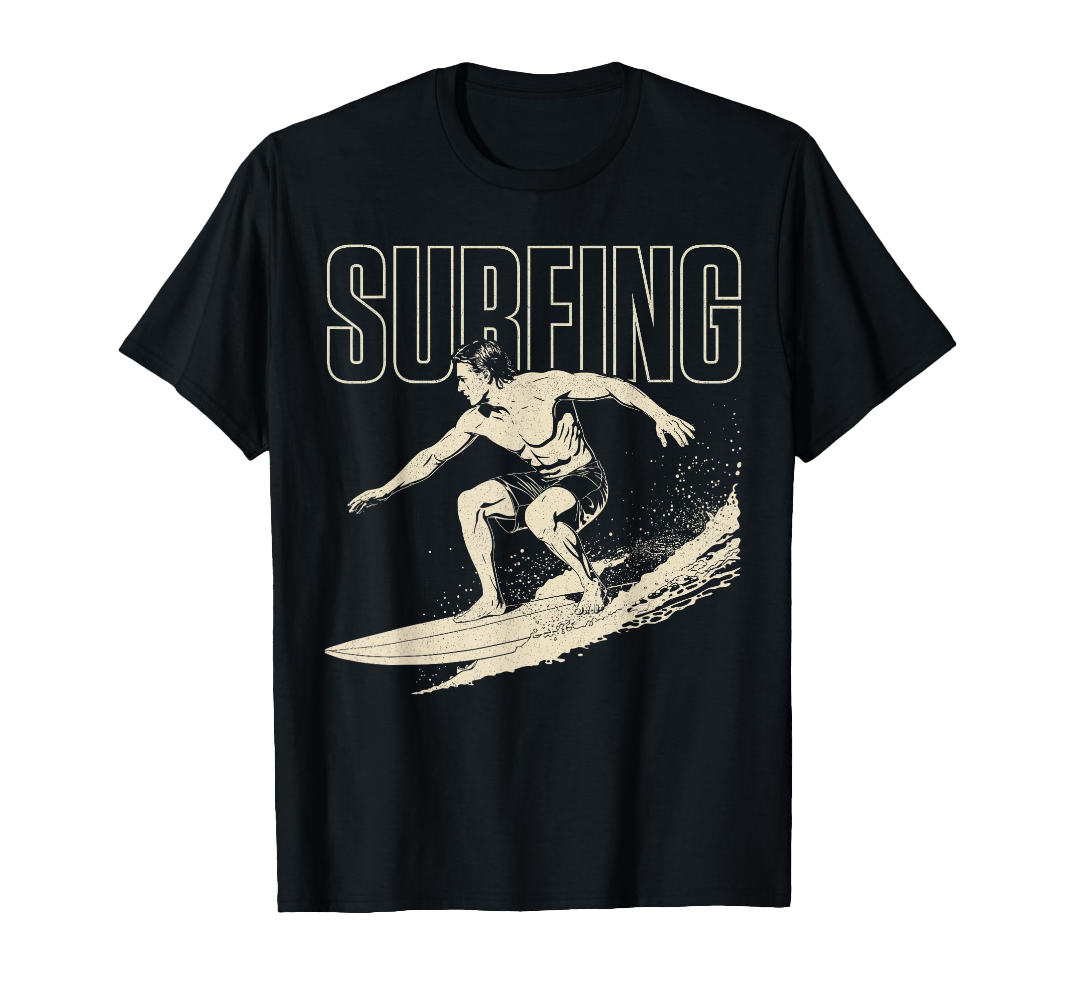 Surfing Wave Surfer Hawaii Beach Surfboard T-Shirt - Trendy Graphic Unisex - T-Shirt, Sweatshirt, Hoodie