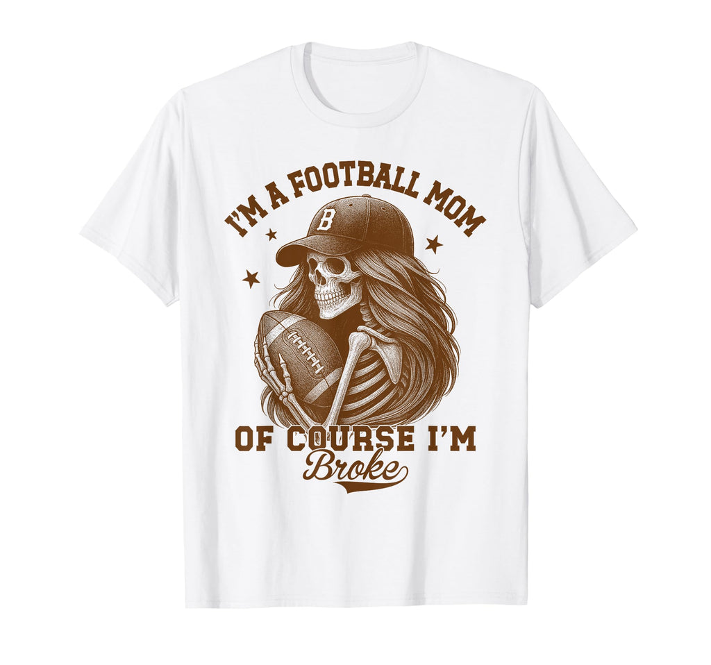 Football Moms Mama Im Football Mom Game Day T-Shirt - Graphic Print Unisex - T-Shirt, Sweatshirt, Hoodie