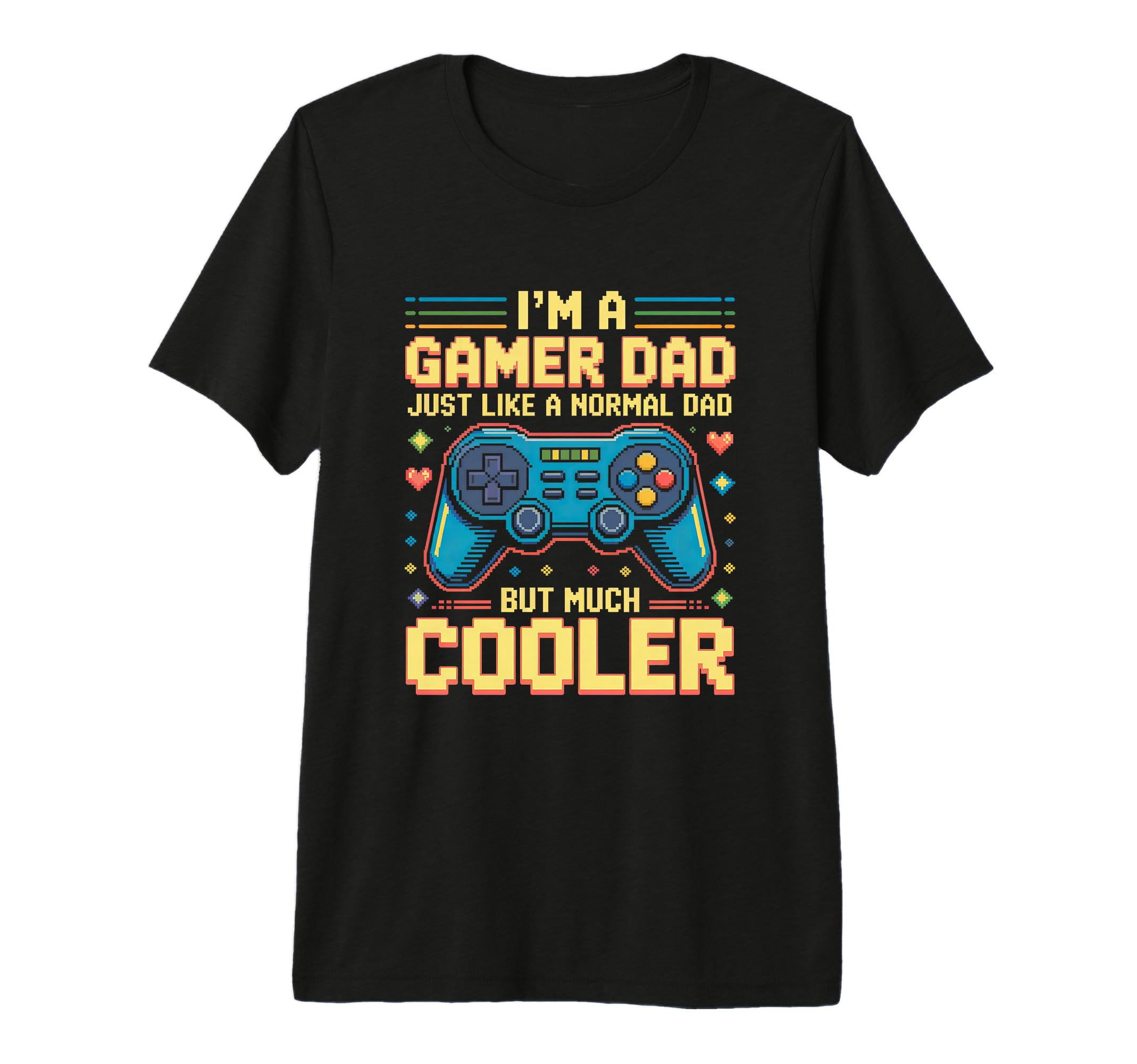 Mens Gamer Dad Like Normal Dad Funny T-Shirt - Custom Art Print Men Women - T-Shirt, Sweatshirt, Hoodie