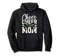 Cheer Mom Mother Bow Cheerleader Hoodie - Casual Everyday Wear Men Women - T-Shirt, Sweatshirt, Hoodie