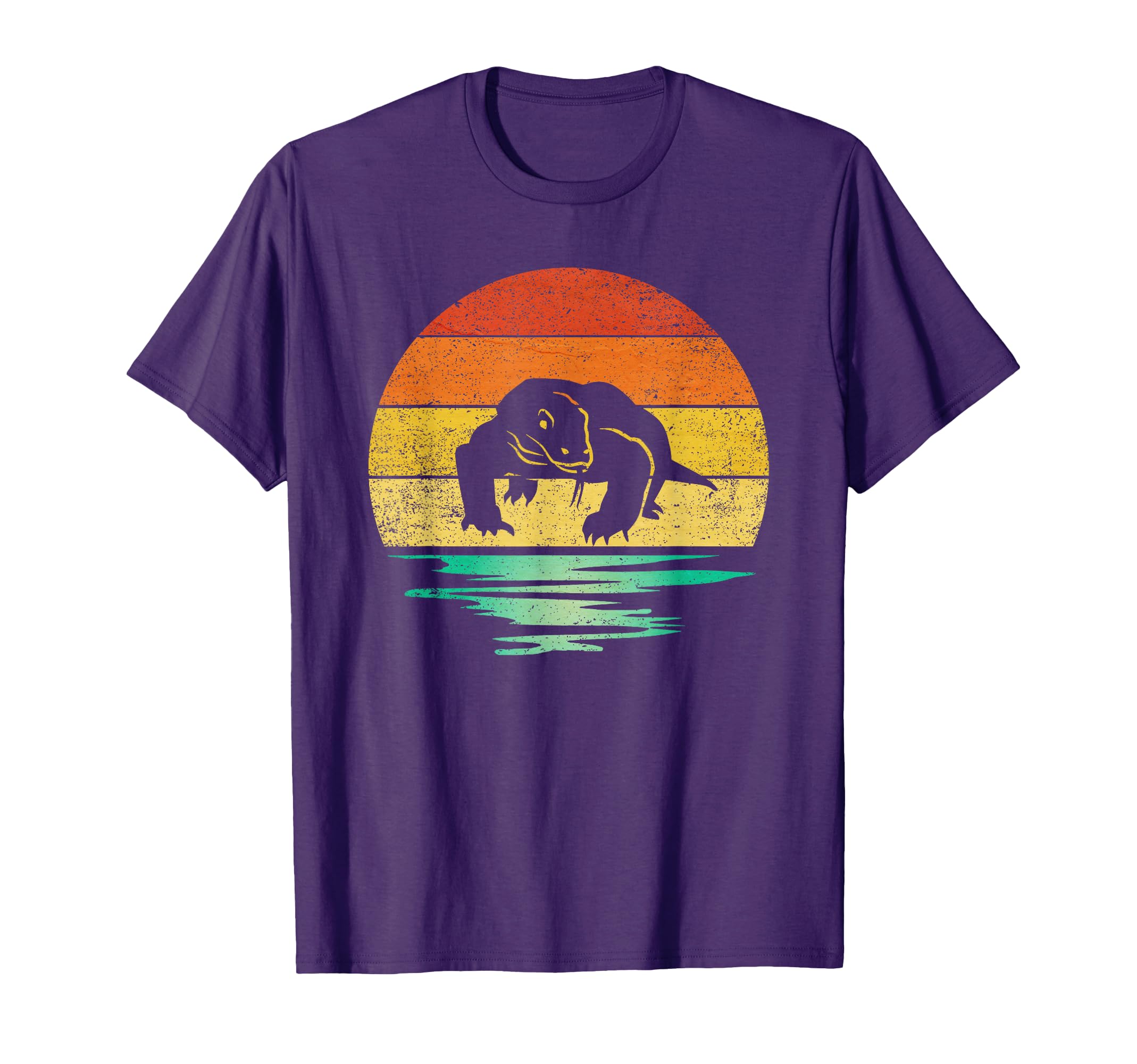 Komodo Dragon Reptile Sunset Komodo T-Shirt - Casual Everyday Wear Unisex - T-Shirt, Sweatshirt, Hoodie