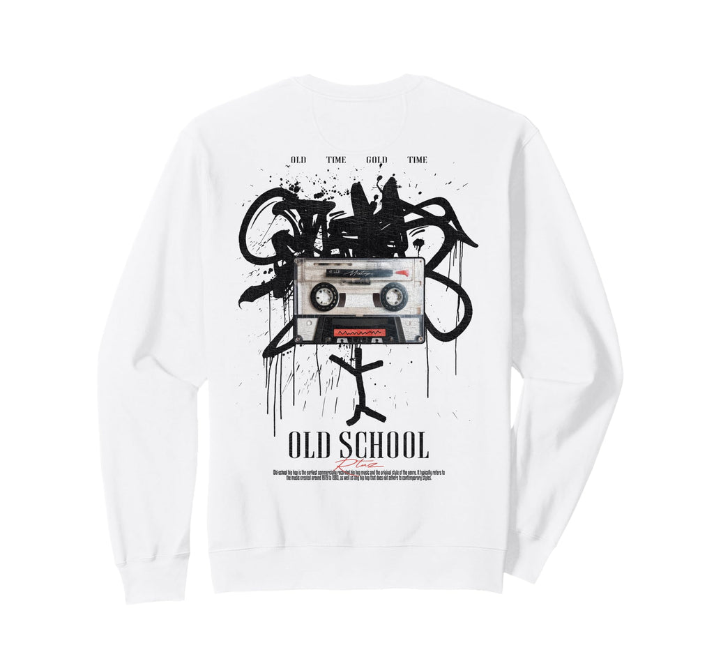 Back Streetwear Old School Music Sweatshirt - Aesthetic Graphic Men Women - T-Shirt, Sweatshirt, Hoodie