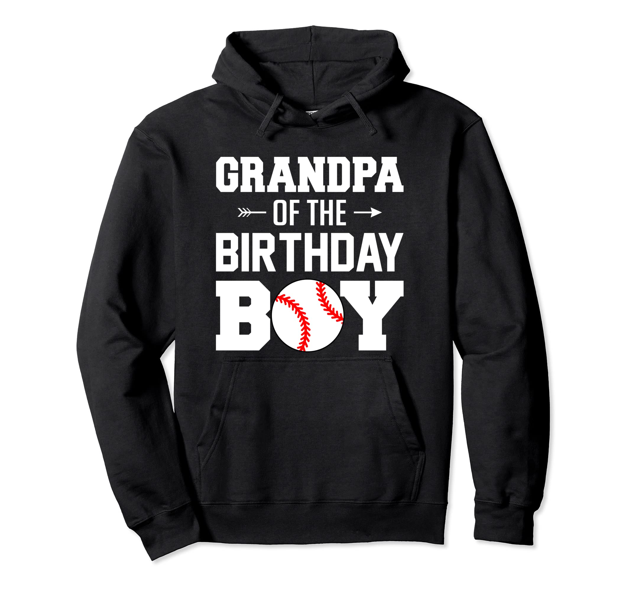 Grandpa Birthday Baseball Family Hoodie - Trendy Graphic for Adults - T-Shirt, Sweatshirt, Hoodie