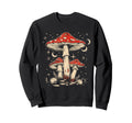 Boho Hippie Mushrooms Natural Sweatshirt - Minimalist Print for Adults - T-Shirt, Sweatshirt, Hoodie