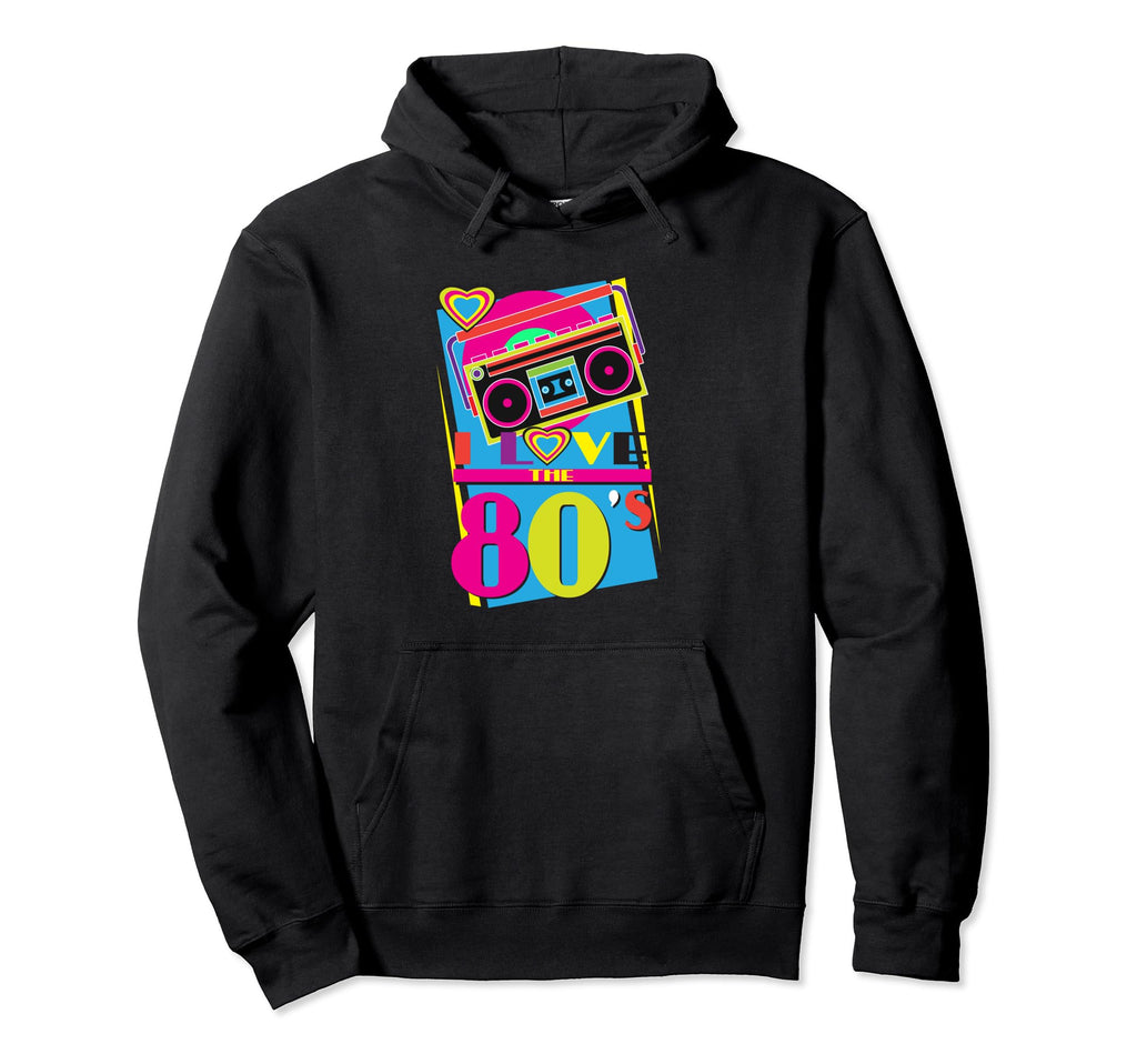 I Love 80S Stereo Cassette Tape Hoodie - Fun Novelty Design Men Women - T-Shirt, Sweatshirt, Hoodie