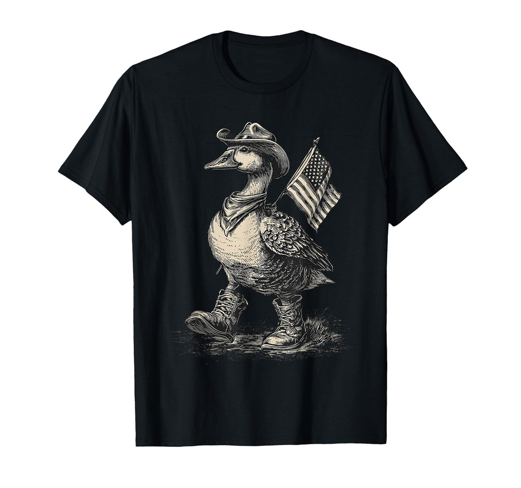 Goose Cowboy Rodeo Cowgirl Western T-Shirt - Custom Art Print for Adults - T-Shirt, Sweatshirt, Hoodie