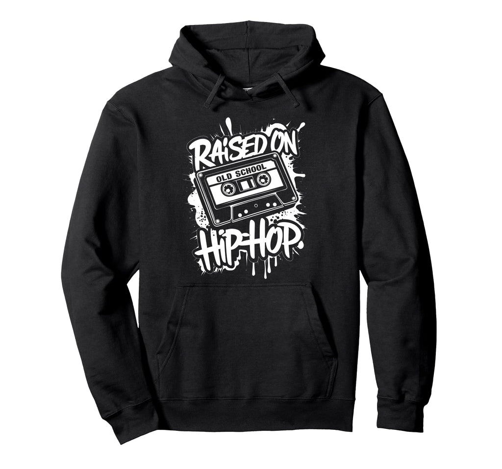 Raised Old School Hip Hop Cassette Dope Hoodie - Novelty Apparel Unisex - T-Shirt, Sweatshirt, Hoodie