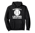 Born 2001 Baseball Team Sport Player Hoodie - Fun Novelty Design Men Women - T-Shirt, Sweatshirt, Hoodie