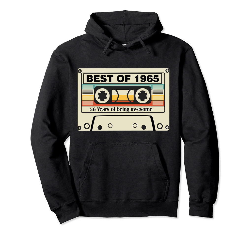 Best 1965 56Th Birthday Cassette Tape Hoodie - Minimalist Print Men Women - T-Shirt, Sweatshirt, Hoodie