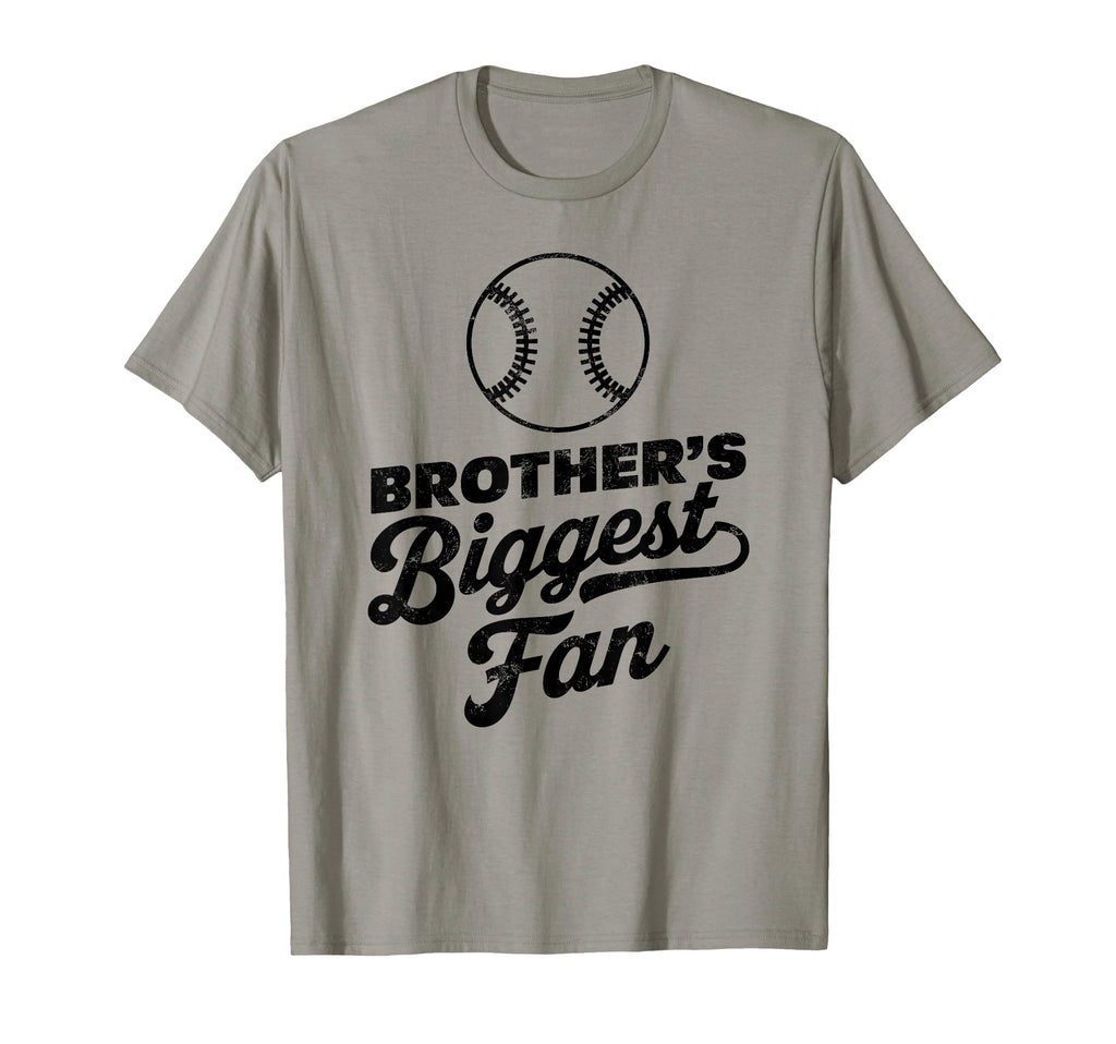 Brothers Biggest Fan Baseball Sports T-Shirt - Unique Graphic Unisex - T-Shirt, Sweatshirt, Hoodie