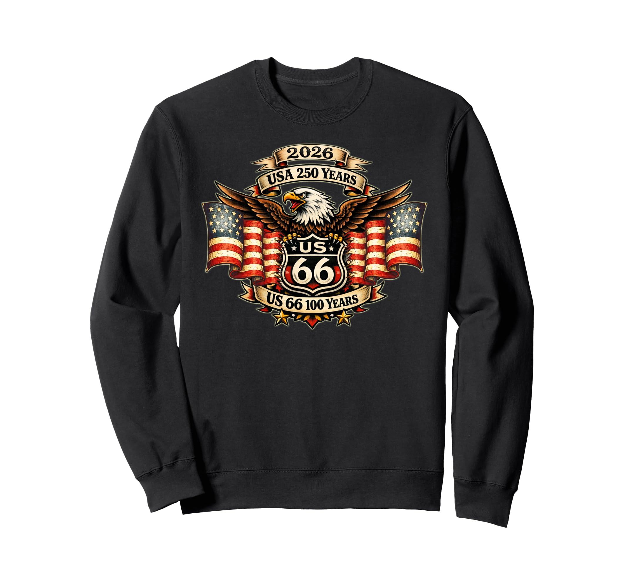 Usa 250 Us Highway 66 Mother Road Sweatshirt - Casual Everyday Wear Unisex - T-Shirt, Sweatshirt, Hoodie