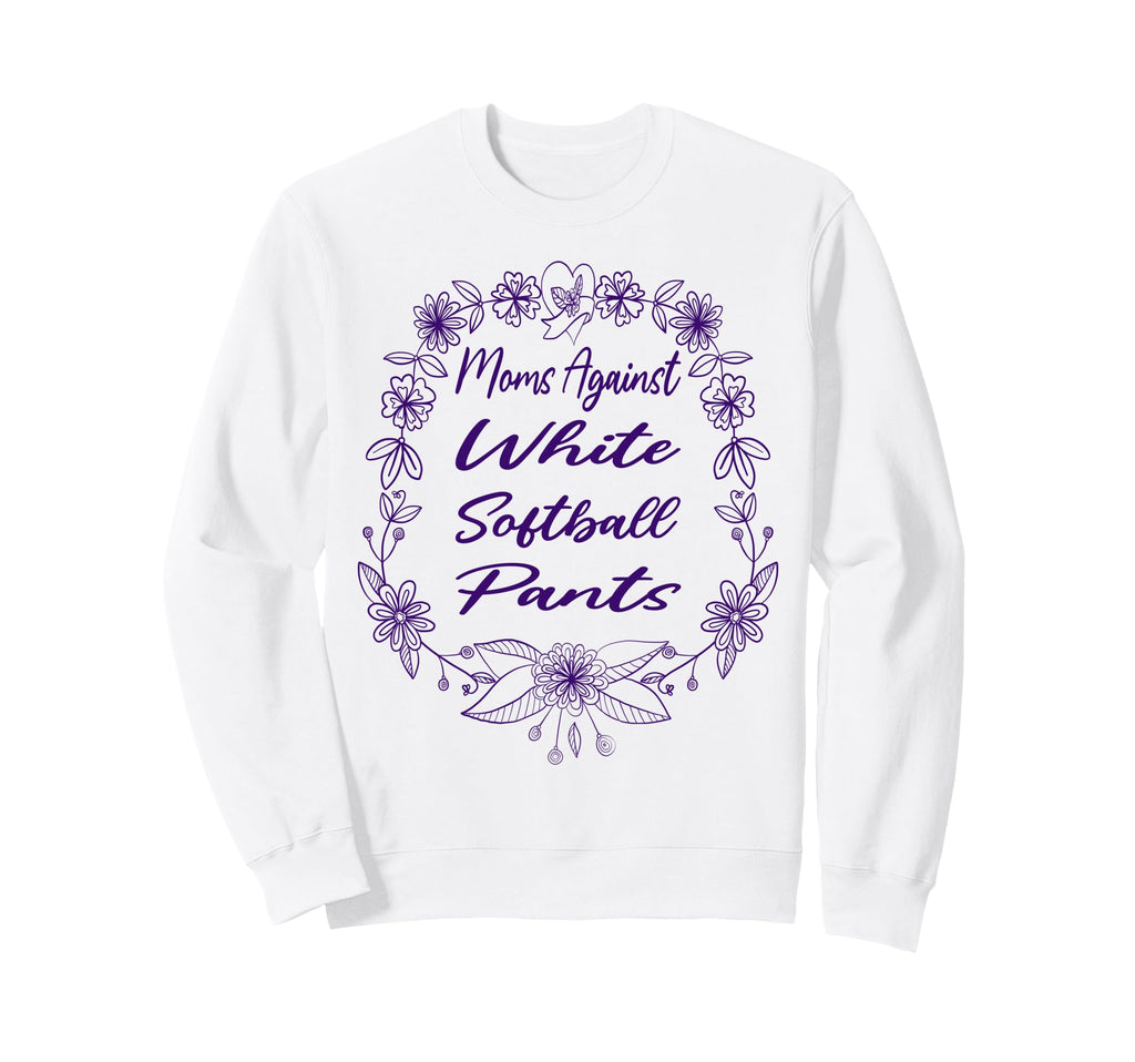 Moms Against White Baseball Sweatshirt - Aesthetic Graphic for Adults - T-Shirt, Sweatshirt, Hoodie