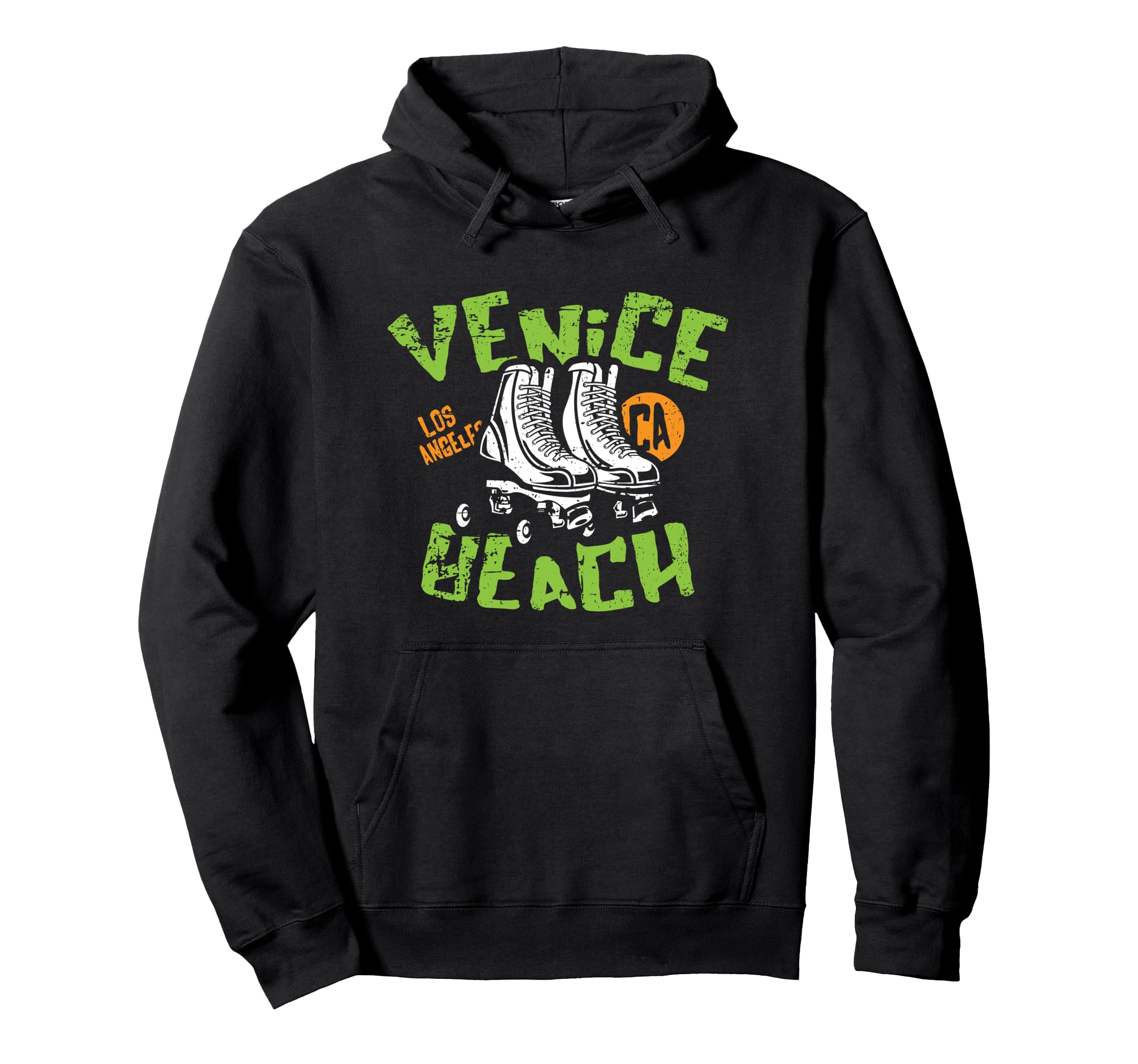 Venice Beach California Distressed Hoodie - Casual Everyday Wear Men Women - T-Shirt, Sweatshirt, Hoodie
