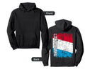 Luxembourg Flag Distressed Luxembourg Hoodie - Trendy Graphic Unisex - T-Shirt, Sweatshirt, Hoodie