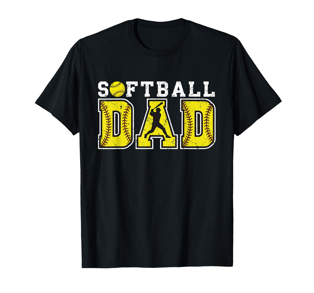 Proud Softball Dad Game Day Sports T-Shirt - Casual Everyday Wear Unisex - T-Shirt, Sweatshirt, Hoodie