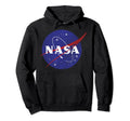 Nasa Blue Logo Distressed Hoodie - Custom Art Print Unisex - T-Shirt, Sweatshirt, Hoodie
