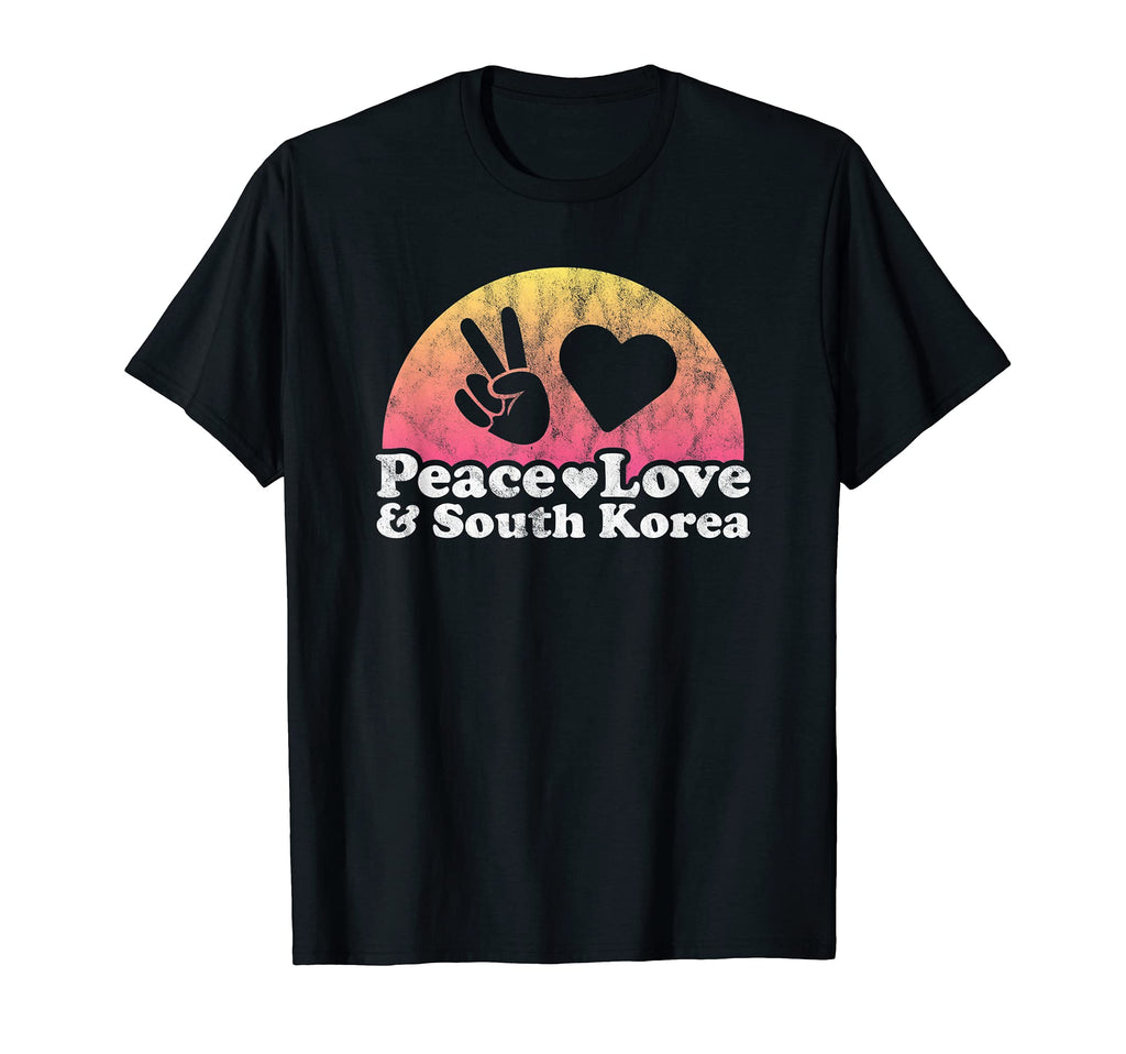 Peace Love And South Korea T-Shirt - Custom Art Print Men Women - T-Shirt, Sweatshirt, Hoodie