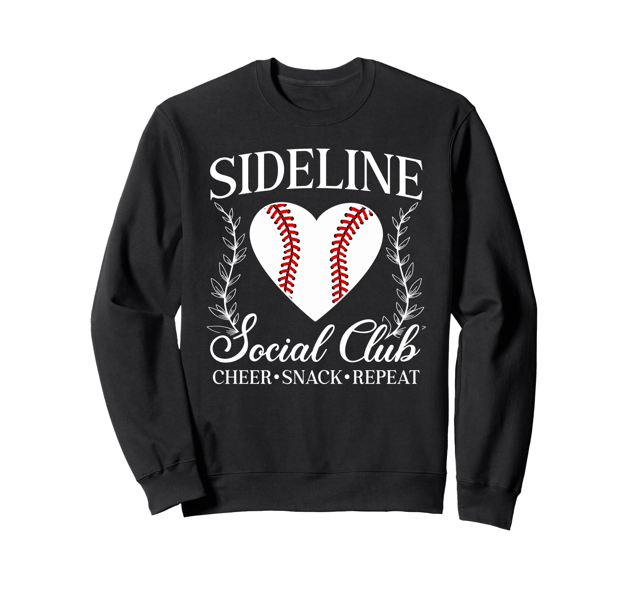 Sideline Social Club Baseball Mom Sweatshirt - Fun Novelty Design Unisex - T-Shirt, Sweatshirt, Hoodie