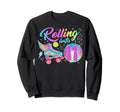 Roller Skates Birthday Disco Ball Sweatshirt - Custom Art Print for Adults - T-Shirt, Sweatshirt, Hoodie