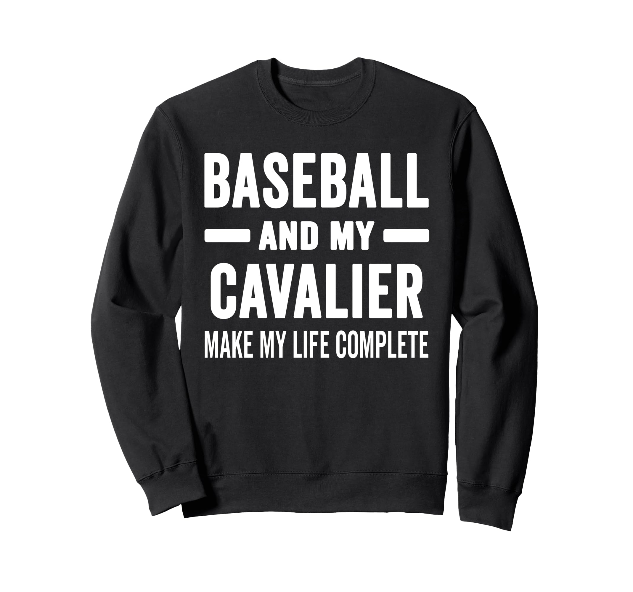 Baseball And My Cavalier Mama Sweatshirt - Casual Everyday Wear for Adults - T-Shirt, Sweatshirt, Hoodie