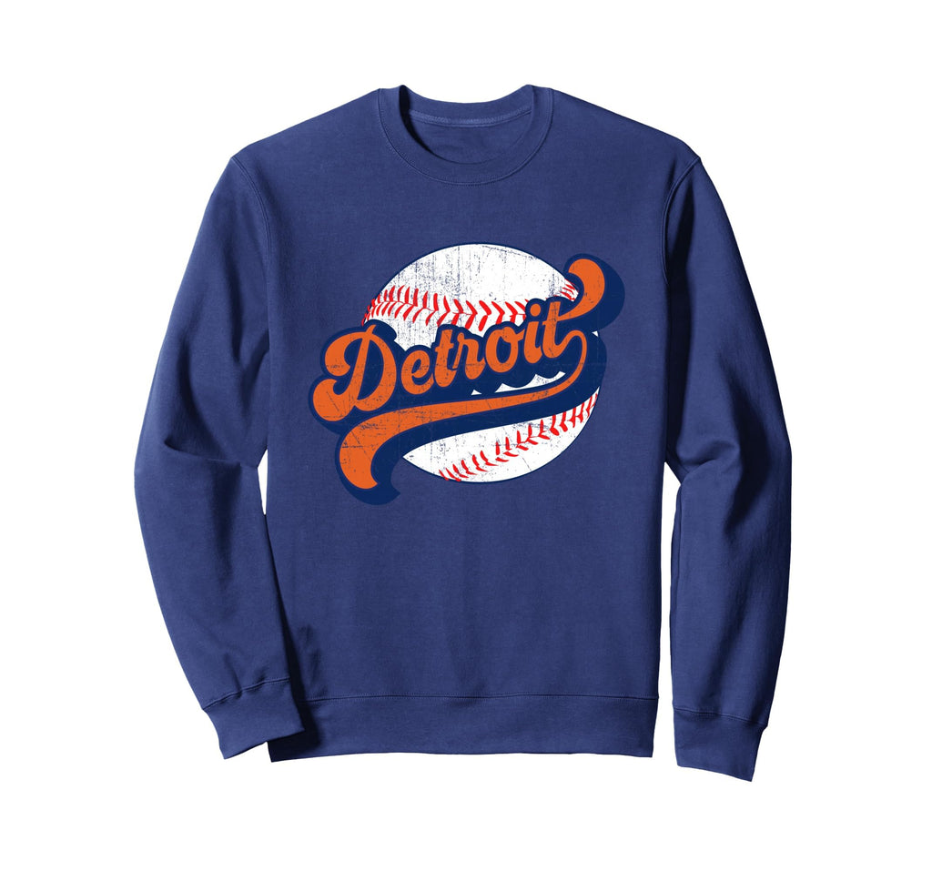 Detroit Baseball Sweatshirt - Novelty Apparel Men Women - T-Shirt, Sweatshirt, Hoodie