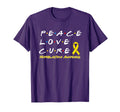 Neuroblastoma Awareness Peace Love T-Shirt - Fun Novelty Design for Adults - T-Shirt, Sweatshirt, Hoodie