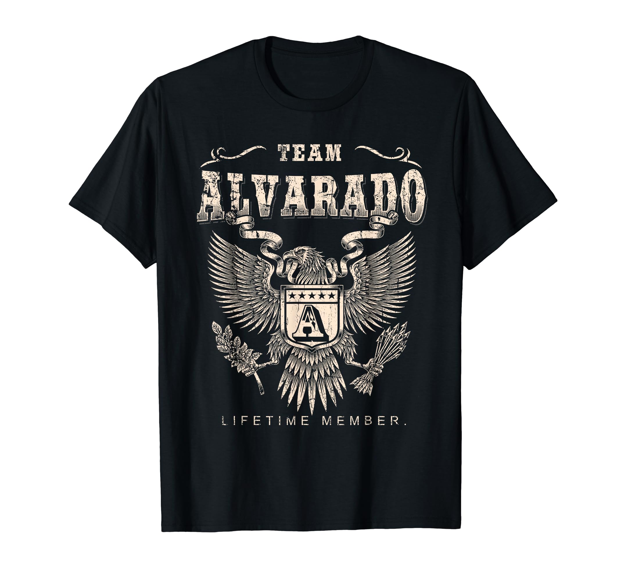 Team Alvarado Family Name Lifetime T-Shirt - Fun Novelty Design Unisex - T-Shirt, Sweatshirt, Hoodie