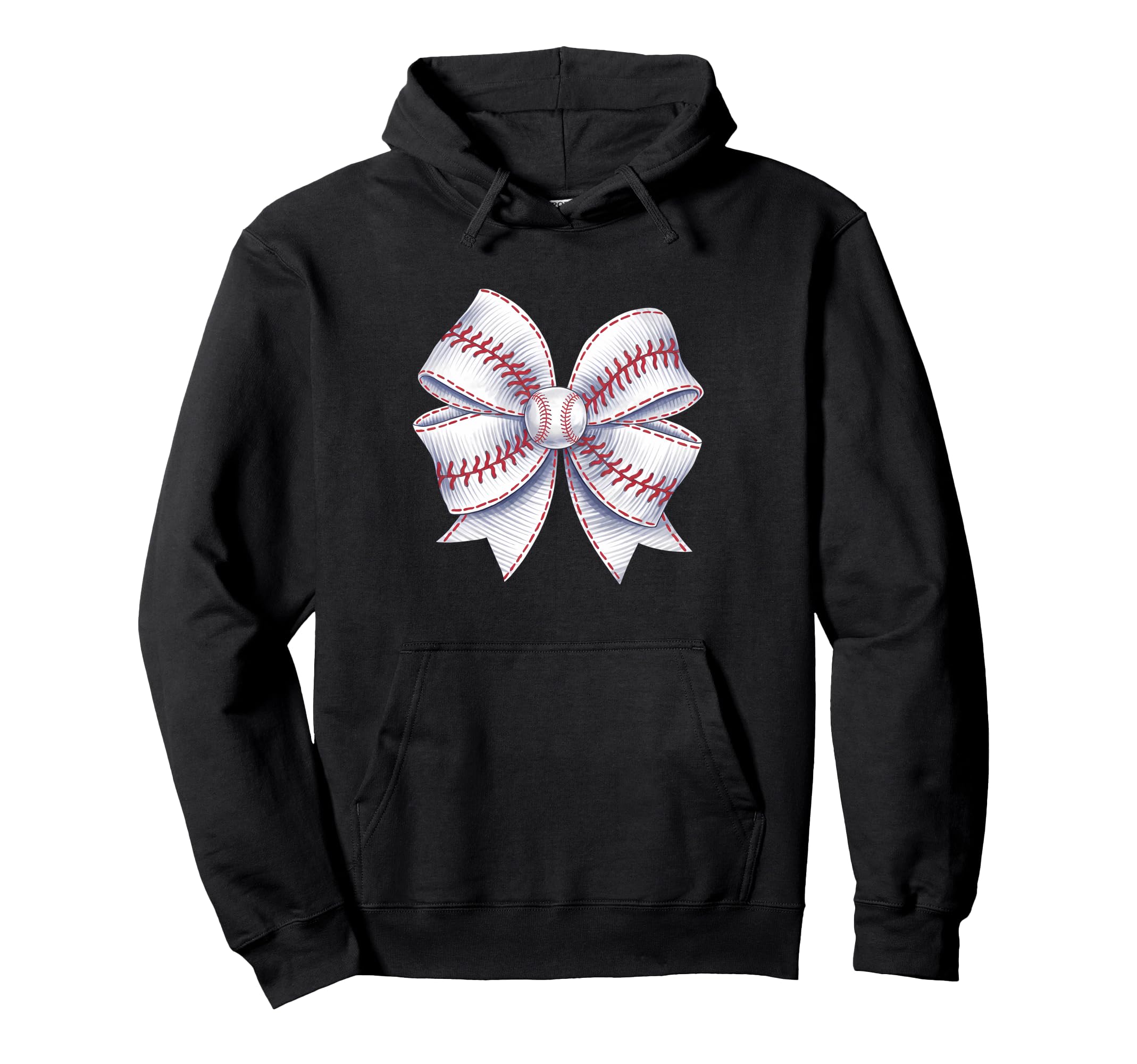 Baseball Coquette Bow Baseball Mom Hoodie - Fun Novelty Design Unisex - T-Shirt, Sweatshirt, Hoodie