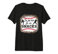 Baseball Funny Just Here Snacks Sister T-Shirt - Graphic Print for Adults - T-Shirt, Sweatshirt, Hoodie