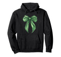 Trendy Y2K Girly Green Bow Coquette Green Hoodie - Graphic Print Men Women - T-Shirt, Sweatshirt, Hoodie