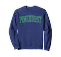 Pinehurst Nc Distressed Green Varsity Sweatshirt - Trendy Graphic Unisex - T-Shirt, Sweatshirt, Hoodie