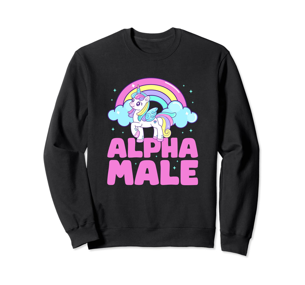 Alpha Male Unicorn Y2K Funny Sweatshirt - Novelty Apparel Men Women - T-Shirt, Sweatshirt, Hoodie