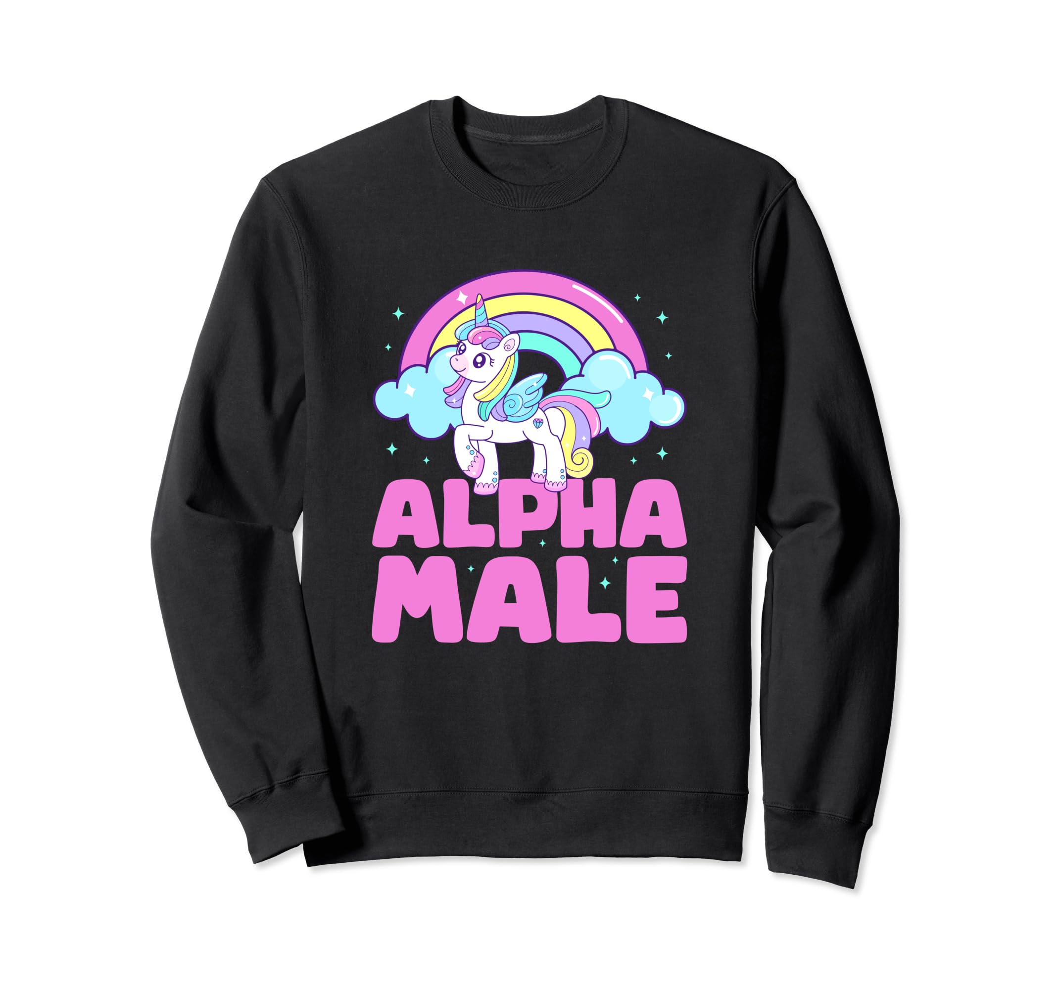 Alpha Male Unicorn Y2K Funny Sweatshirt - Novelty Apparel Men Women - T-Shirt, Sweatshirt, Hoodie
