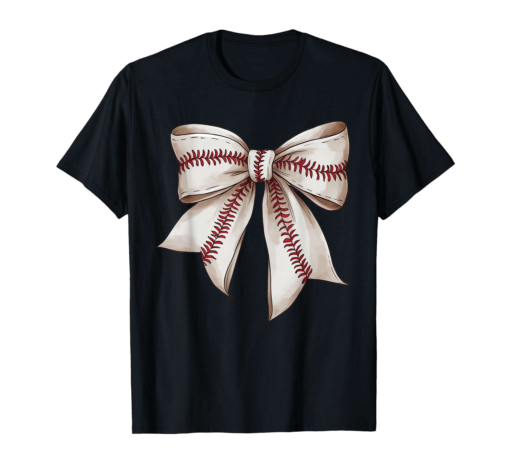 Baseball Coquette Bow Baseball Mom T-Shirt - Novelty Apparel for Adults - T-Shirt, Sweatshirt, Hoodie