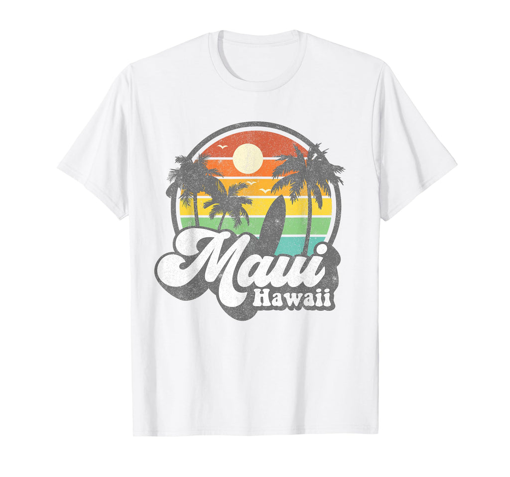 Maui Hawaii Hawaiian Beach Surfing T-Shirt - Casual Everyday Wear Unisex - T-Shirt, Sweatshirt, Hoodie