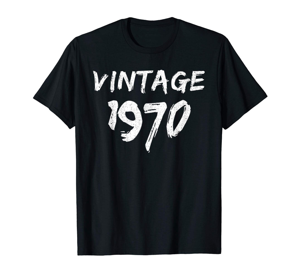 1970 Brush Art Distressed Birthday Gift T-Shirt - Unique Graphic for Adults - T-Shirt, Sweatshirt, Hoodie