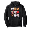 Baseball Coquette Bow Baseball Hoodie - Casual Everyday Wear for Adults - T-Shirt, Sweatshirt, Hoodie