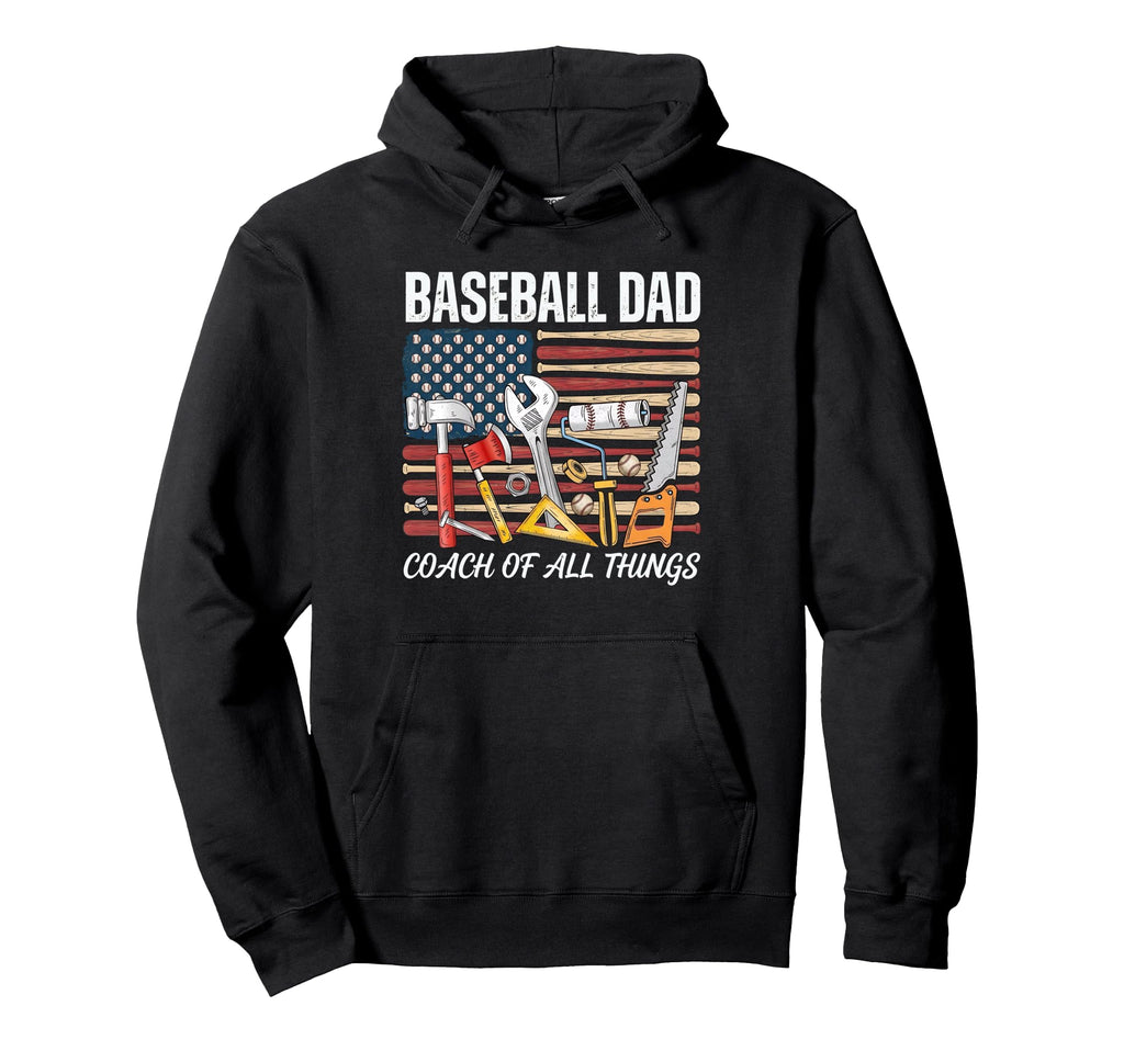 Baseball Handyman Dad Coach Fix Hoodie - Streetwear Style for Adults - T-Shirt, Sweatshirt, Hoodie