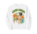 Cane Corso Groovy Floral Sweatshirt - Custom Art Print for Adults - T-Shirt, Sweatshirt, Hoodie