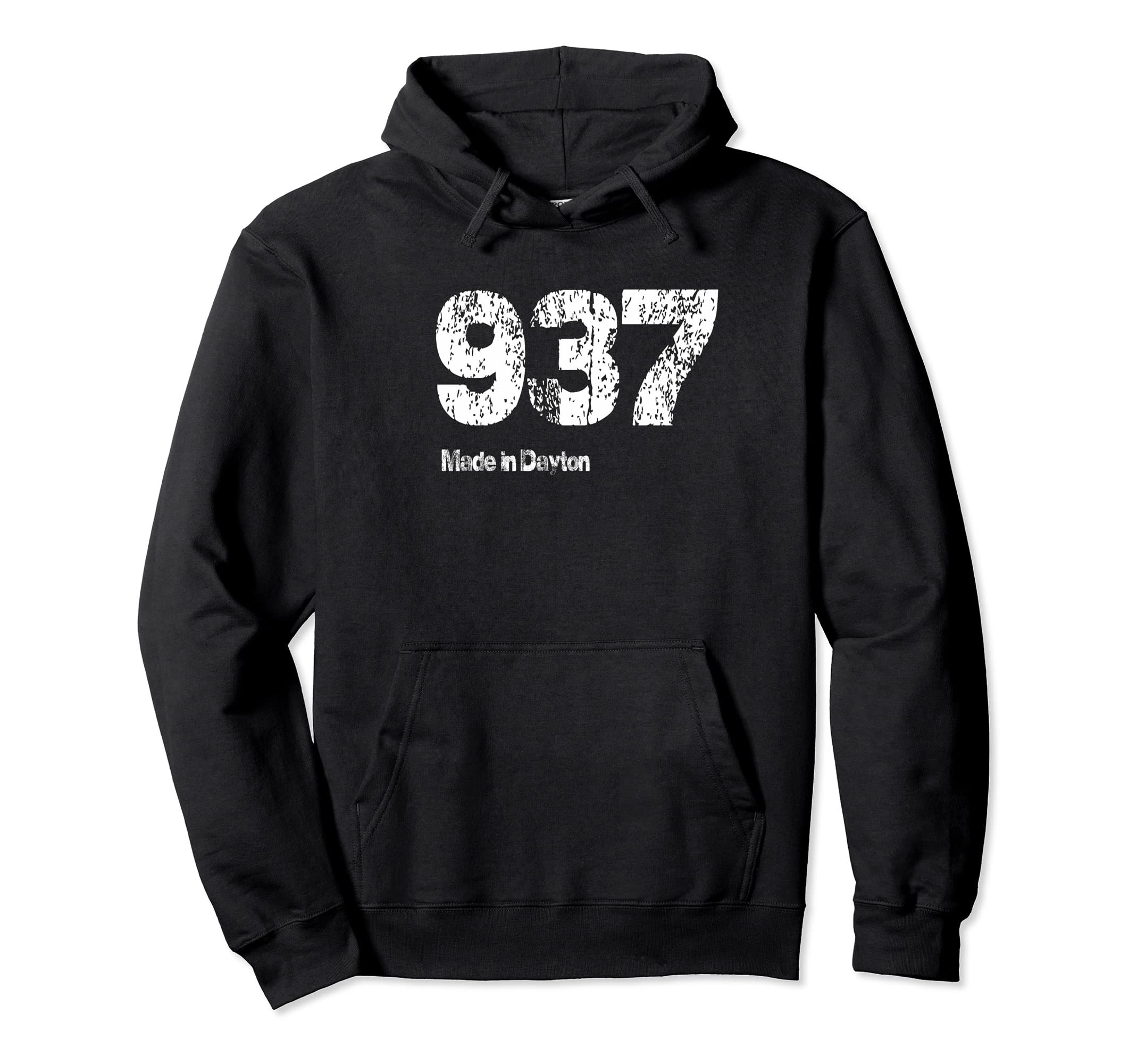 937 Made Dayton Distressed Hoodie - Streetwear Style Men Women - T-Shirt, Sweatshirt, Hoodie