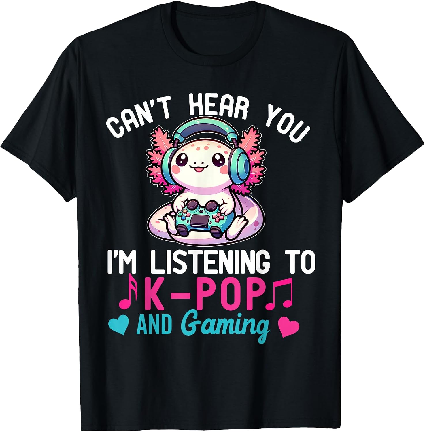 K-Pop Gaming Kawaii Axolotl Cute Merch Clothes - Adult & Kids T-Shirts, Sweatshirts & Hoodies apparel design preview 1