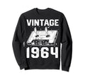 Birthday Best 1964 Bday 1964 Cassette Sweatshirt - Graphic Print Unisex - T-Shirt, Sweatshirt, Hoodie