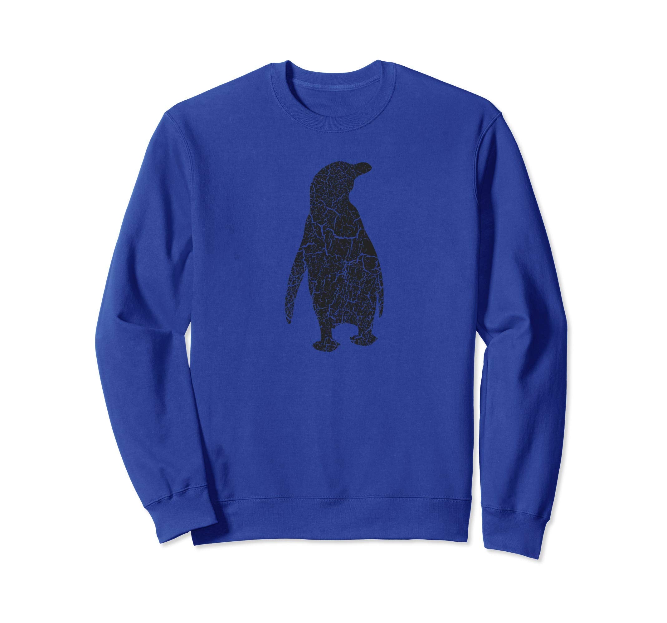 Penguin Distressed Penguin Sweatshirt - Fun Novelty Design Men Women - T-Shirt, Sweatshirt, Hoodie