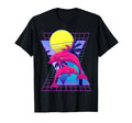 Vaporwave Dolphins 80S Aesthetic T-Shirt - Unique Graphic for Adults - T-Shirt, Sweatshirt, Hoodie
