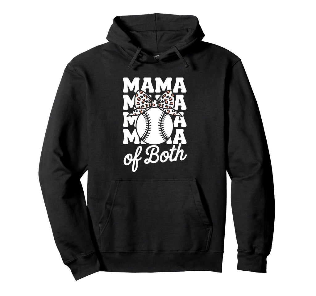 Leopard Mothers Day Mama Mom Both Hoodie - Streetwear Style Men Women - T-Shirt, Sweatshirt, Hoodie